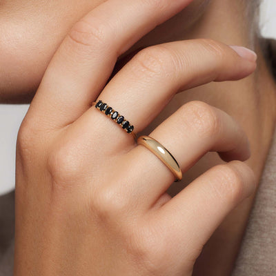 Sturdy Gold Ring | Rock Solid Design