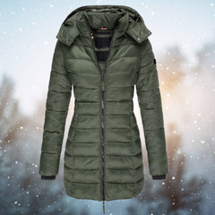 Extra warme & gesteppte Damen-Winterjacke in Grün