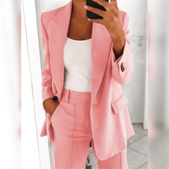 Evelynn - eleganter blazer für damen in Rosa