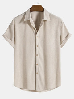 Arthur - Herren Sommerhemd in Beige