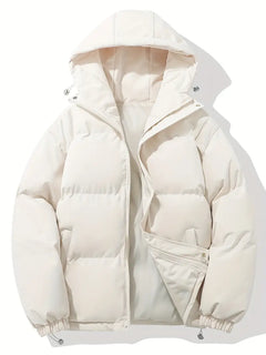 Aniyah | Winterjacke mit Kapuze und Reißverschluss in Beige