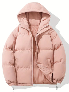 Adelina™ Gefütterte Winterjacke mit Kapuze in Rosa
