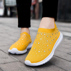 Emilie - Atmungsaktive & Ergonomische Damen Schuhe für den Frühling in Gelb