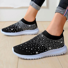 Emilie - Atmungsaktive & Ergonomische Damen Schuhe für den Frühling in Schwarz