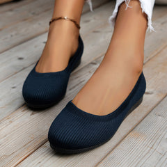 Ergonomische Ballerina-Schuhe für Damen – Eleganz und Komfort vereint in Marineblau