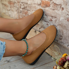 Ergonomische Ballerina-Schuhe für Damen – Eleganz und Komfort vereint in Braun
