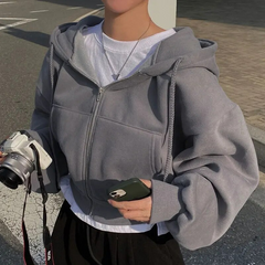 Debora | Schicker und vielseitiger Sommer-Hoodie in Dunkelgrau