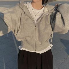 Debora | Schicker und vielseitiger Sommer-Hoodie in Hellgrau