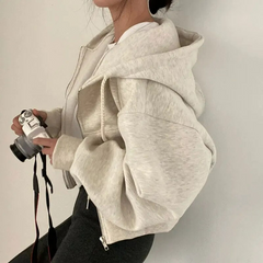 Debora | Schicker und vielseitiger Sommer-Hoodie in Beige