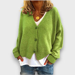 Shamira – Strickcardigan in Hellgrün