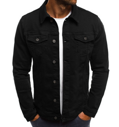 Braydon - Herren Jeansjacke in Schwarz