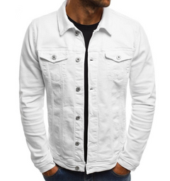 Braydon - Herren Jeansjacke in Weiß