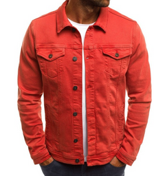 Braydon - Herren Jeansjacke in Rot