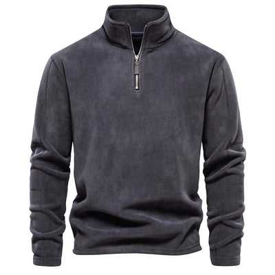 Rollkragenpullover mit halbem Reißverschluss für Männer