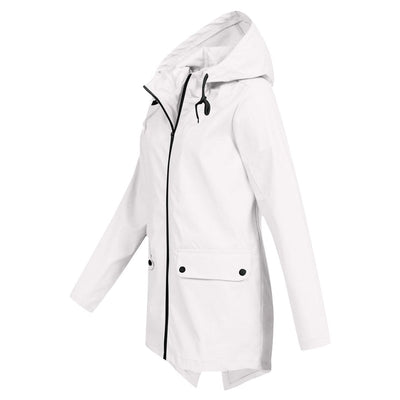 Damen Kapuze Regenjacke | Wasserdichte