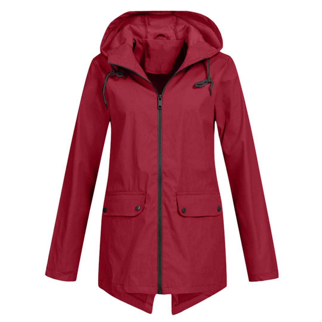 Damen Kapuze Regenjacke | Wasserdichte