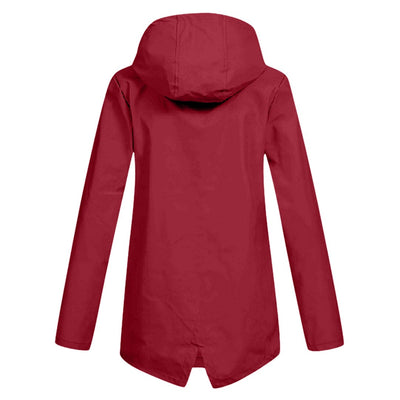 Damen Kapuze Regenjacke | Wasserdichte