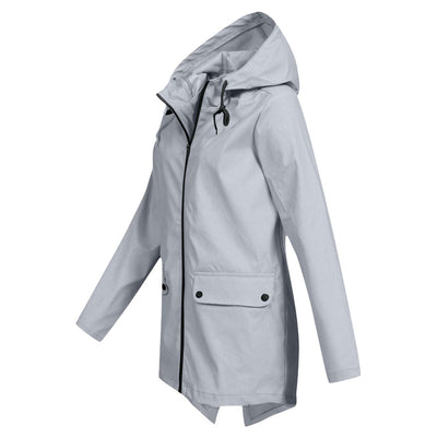 Damen Kapuze Regenjacke | Wasserdichte