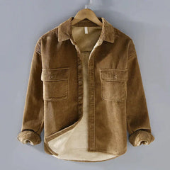 Theodor - Kurzes Hemdjacke in Khaki