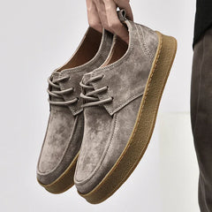 Falko – Herren Wildleder-Sneaker Hochwertig Und Stilvoll in Grau