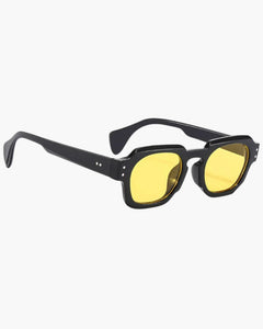 Unisex Retro Sonnenbrille | UV-Schutz in Gelb