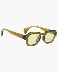 Unisex Retro Sonnenbrille | UV-Schutz in Grün