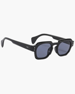 Unisex Retro Sonnenbrille | UV-Schutz in Schwarz