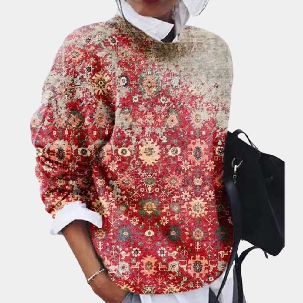 Damen Rundhalsausschnitt Strickpullover | Lässig