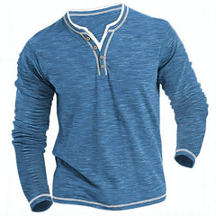 Ben | Modernes Herren Langarmhemd casual geschnitten in Blau