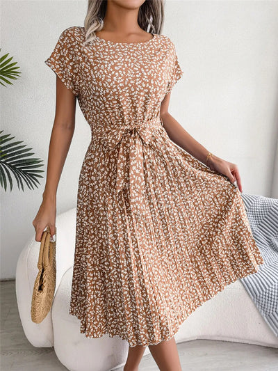 Pepper - Plisseekleid mit Blumenmuster