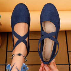 Filomena - Damen Freizeitschuhe Mit Keilabsatz in Königsblau