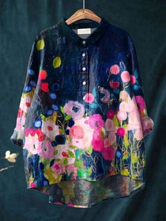 Sarah | Blumenmuster Peasant Bluse in Blumenmuster 13