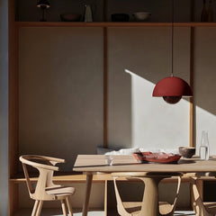 GlowDome - Plafondlampe in Rot