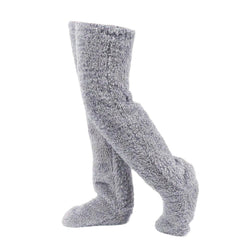 Lena | Flauschige Wintersocken extra weich & warm in Hellgrau