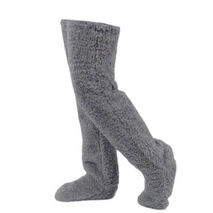 Lena | Flauschige Wintersocken extra weich & warm in Dunkelgrau