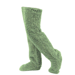 Lena | Flauschige Wintersocken extra weich & warm in Grün