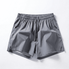 Ethan™ Sport-Shorts mit schnelltrocknendem, hochelastischem High-Mobility-Gewebe in Grau