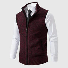 Louis | Elegante Herren-Strickweste in Rot