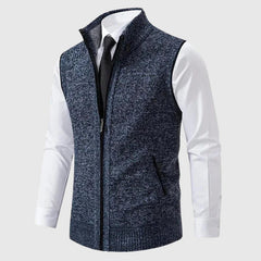 Louis | Elegante Herren-Strickweste in Blau