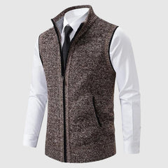 Louis | Elegante Herren-Strickweste in Khaki