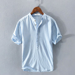 Noah | Herren Sommer-Shirt in Himmelblau