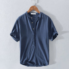 Noah | Herren Sommer-Shirt in Tiefblau