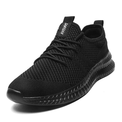 Trendy Atmungsaktive Lace Up Knit Sneakers