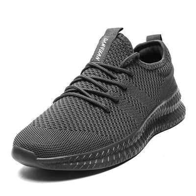 Trendy Atmungsaktive Lace Up Knit Sneakers