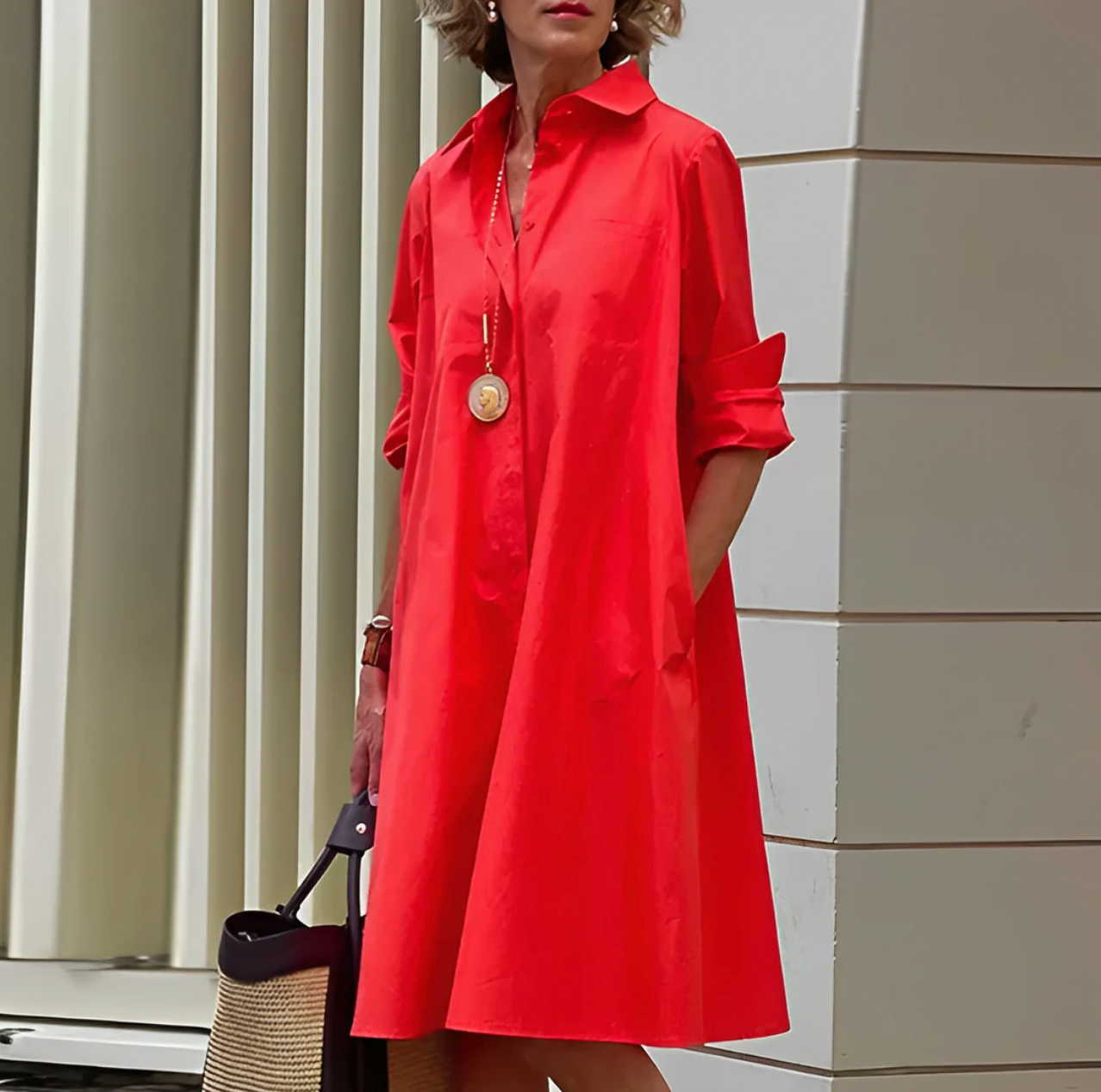 Shyla - Damen Midi‑Kleid