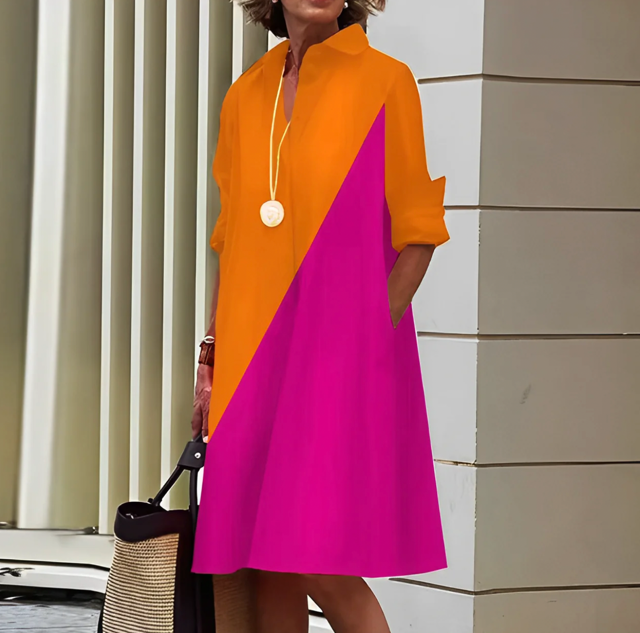 Shyla - Damen Midi‑Kleid