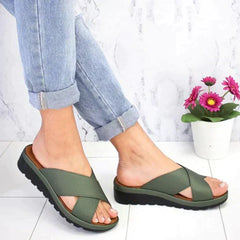 Myriam® | Deluxe Ortho Sandalen in Grün