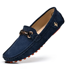 Georg – Herren Mokassins Wildleder Slip-On in Blau