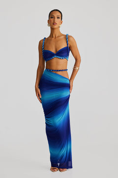 Selin | Zweiteiliges Kleid-Set in Blau