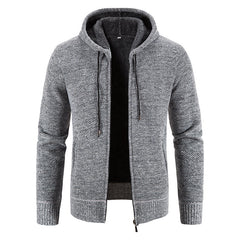 Matthias - Bequeme Strickjacke in Grau